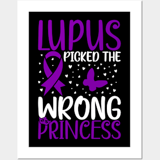 Lupus Awareness Girls Lupus Picked The Wrong Princess Posters and Art